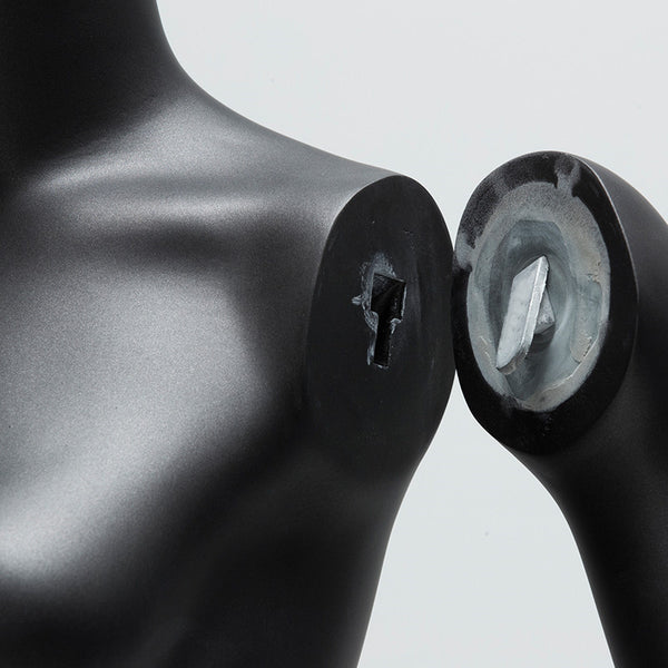 black fiberglass adult female full body mannequin