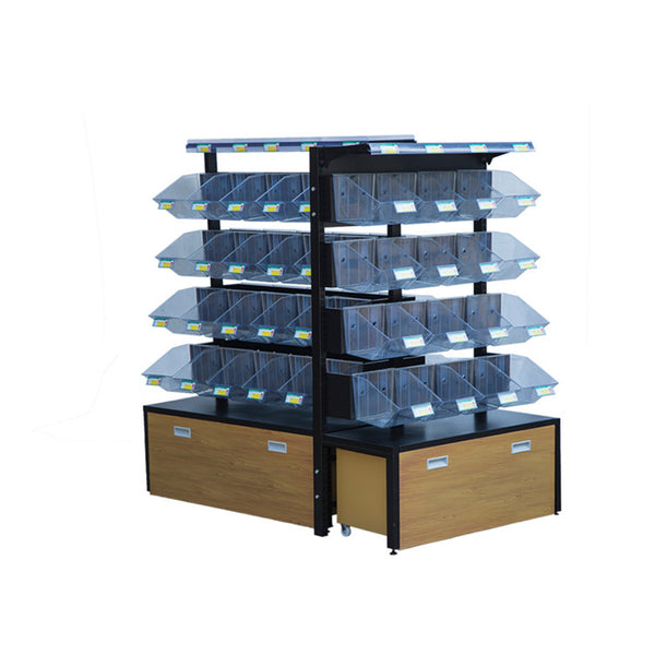 4 Tier Customized Clear Acrylic Display Candy Bin Box Case