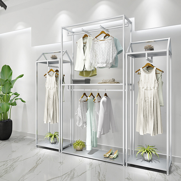 Custom Clothing Store Metal Display Shelf