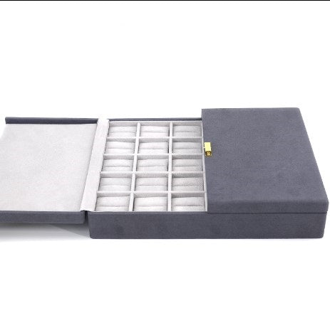 Wholesale Custom Leather Jewelry Ring Organizer Display Box