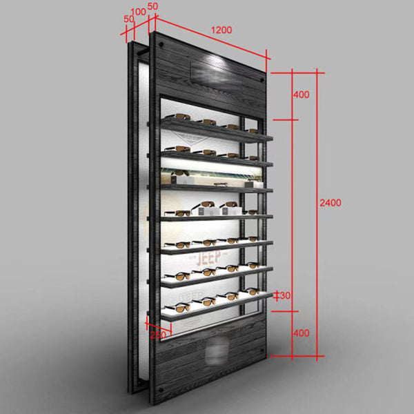 Modern custom optical eyewear counter display cabinets