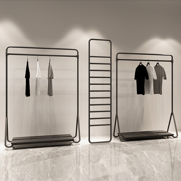 Custom metal retail clothing display racks