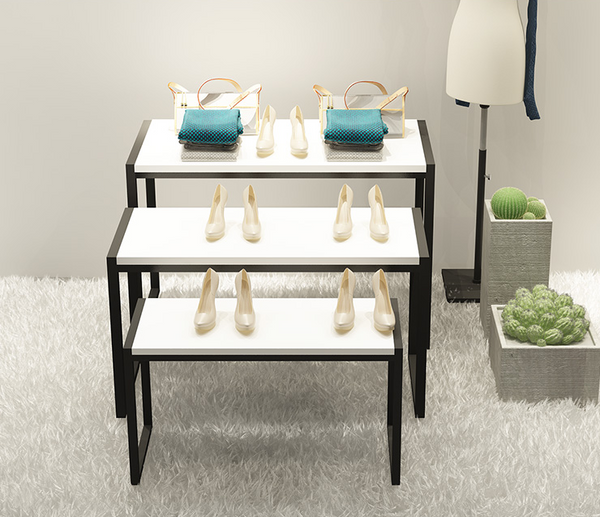 White Island Rack Shoe Bag Display Table