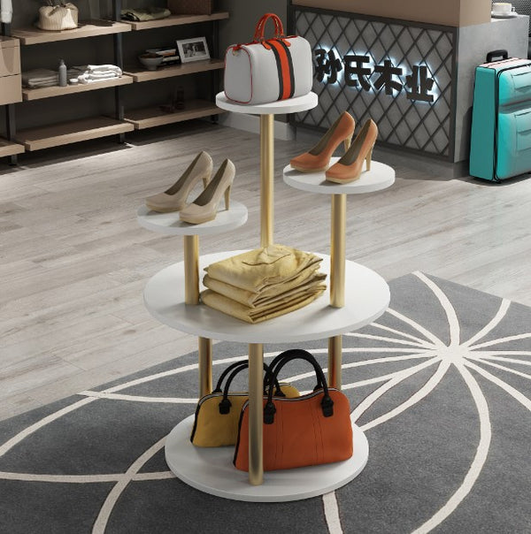 Custom Round Shoes Bag Display Stand for Shop
