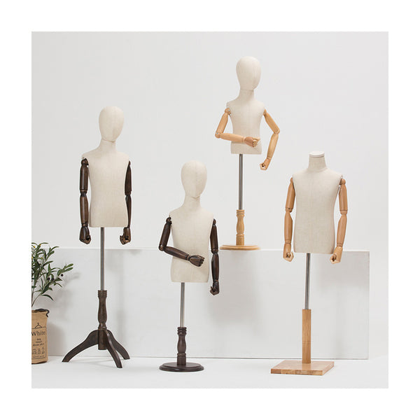 Fashionable Child Half Body Mannequins Torso for Kids