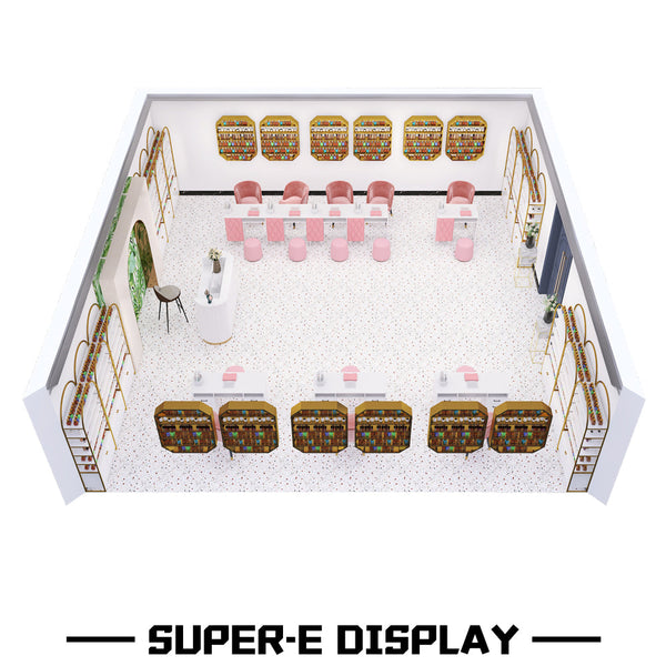 Modern Nail Salon Furniture Nail Desk Manicure Table and Chair Set