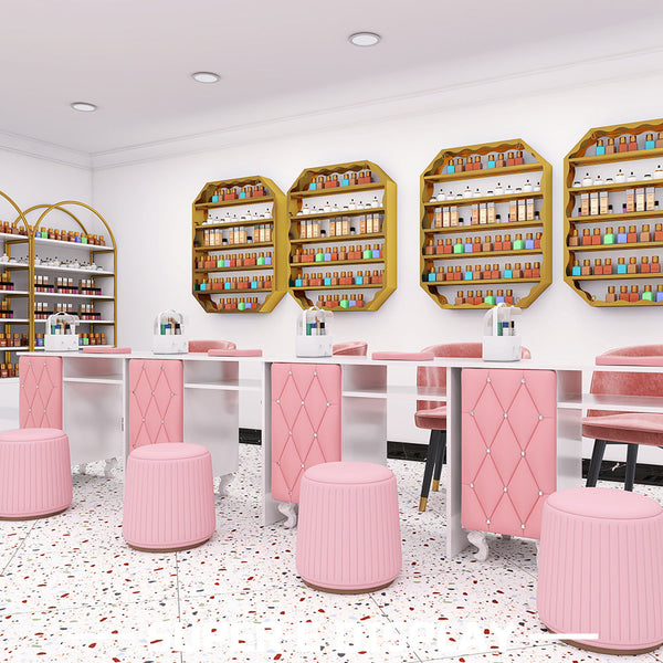 Modern Nail Salon Furniture Nail Desk Manicure Table and Chair Set