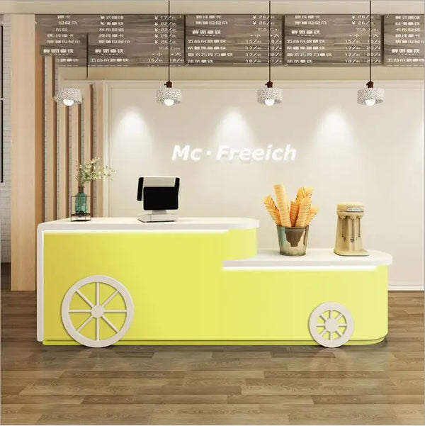 Modern Fancy Design Beauty Salon Furniture Reception Desk Hotel Front Desk Counter
