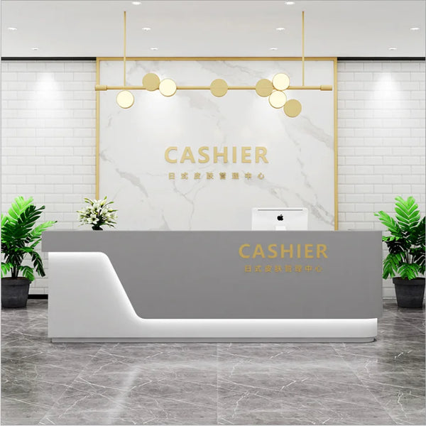 Modern Clothing Shop Furniture Checkout Counter Beauty Salon Office Reception Desk