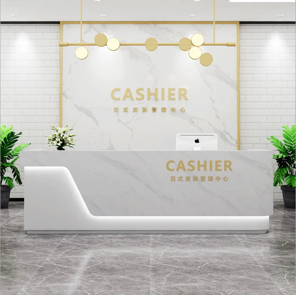 Modern Clothing Shop Furniture Checkout Counter Beauty Salon Office Reception Desk