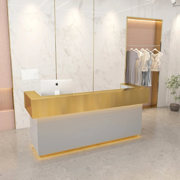 Modern Design Beauty Salon Office Furniture Front Counter Reception Desk