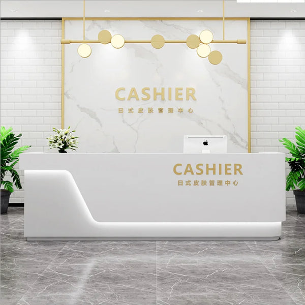 Modern Clothing Shop Furniture Checkout Counter Beauty Salon Office Reception Desk