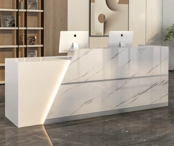 Custom Luxury Salon Reception Counter Furniture Retail Clothing Store Front Desk