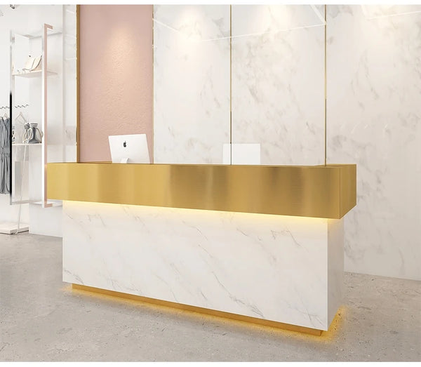 Modern Design Beauty Salon Office Furniture Front Counter Reception Desk