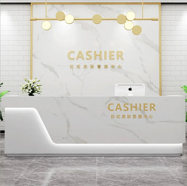Modern Clothing Shop Furniture Checkout Counter Beauty Salon Office Reception Desk