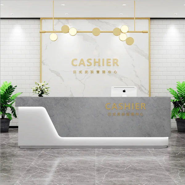Modern Clothing Shop Furniture Checkout Counter Beauty Salon Office Reception Desk