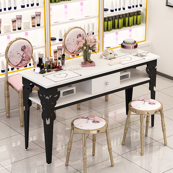 Modern Nail Salon Furniture Nail Desk Manicure Table and Chair Set