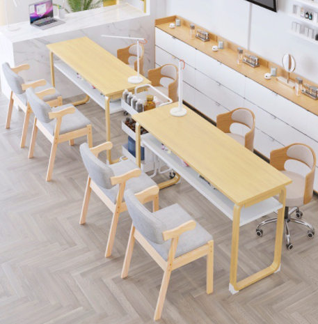 Modern Nail Salon Furniture Nail Desk Manicure Table and Chair Set