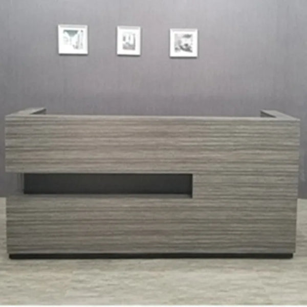 Modern Custom Office Furniture Wooden Reception Desk Counter Front Desk