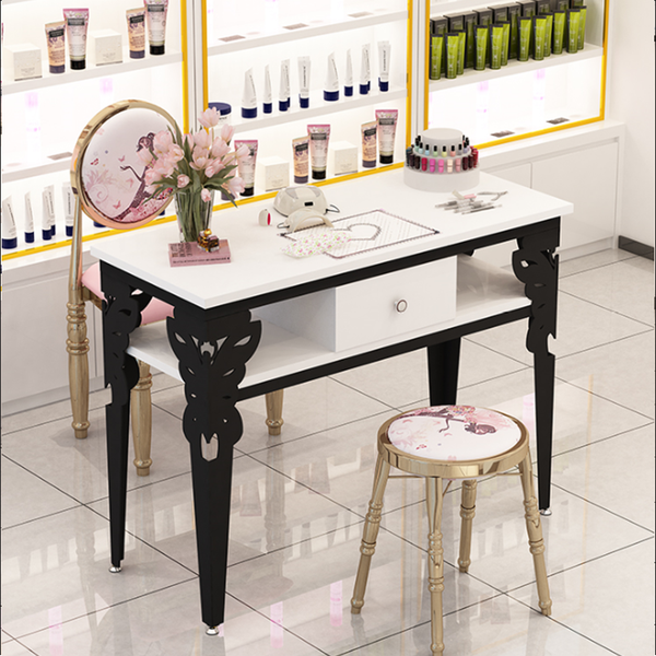 Modern Nail Salon Furniture Nail Desk Manicure Table and Chair Set
