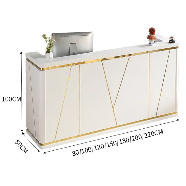 Modern Design Office Furniture Reception Desk Spa Beauty Salon Front Counter Desk