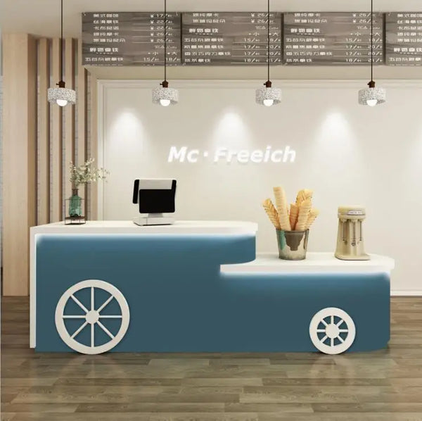 Modern Fancy Design Beauty Salon Furniture Reception Desk Hotel Front Desk Counter