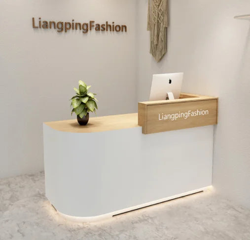 High Quality Small Boutique Clothing Store Furniture Reception Desk Counter
