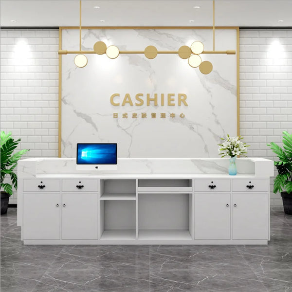 Modern Clothing Shop Furniture Checkout Counter Beauty Salon Office Reception Desk