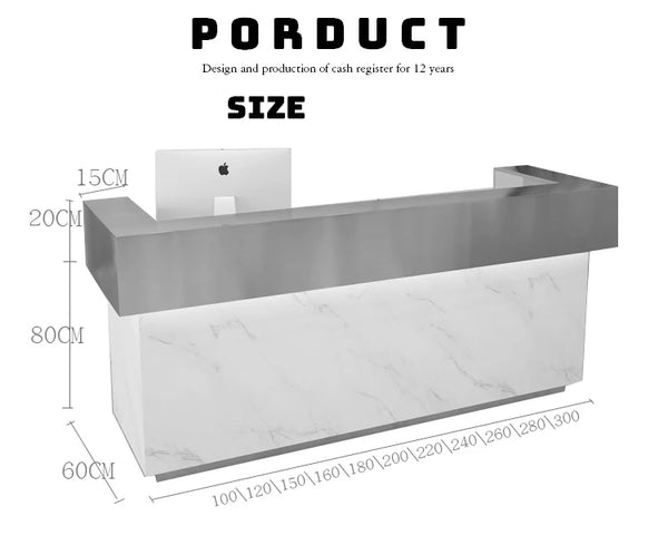 Modern Design Beauty Salon Office Furniture Front Counter Reception Desk