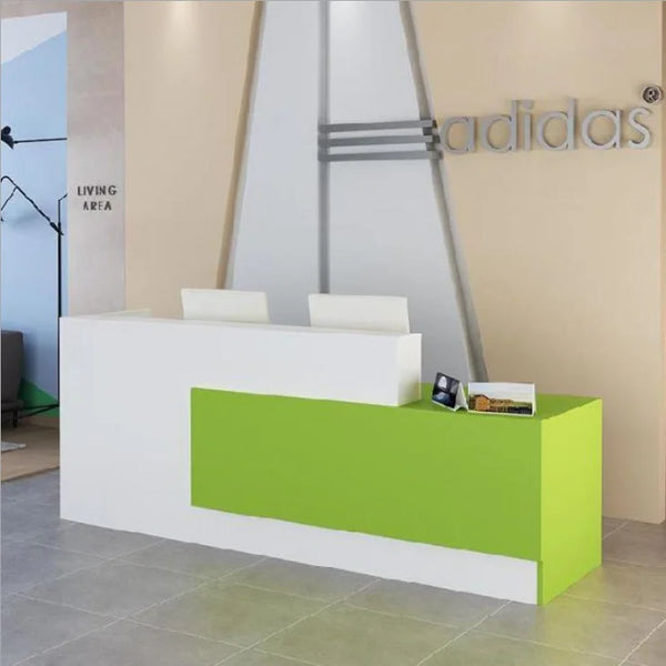 Custom Modern MDF Office Hotel Front Counter Salon Store Front Reception Desk