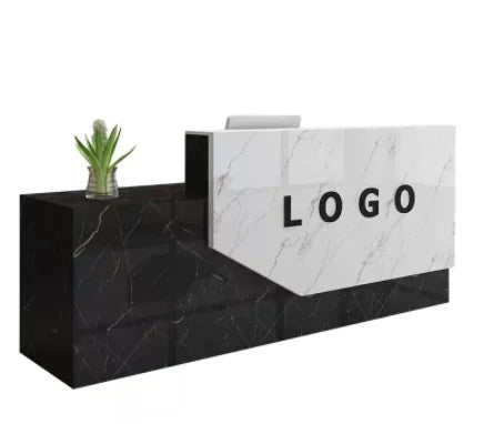 Custom Logo Modern Office Furniture Front Desk Reception Desk For Retail Store