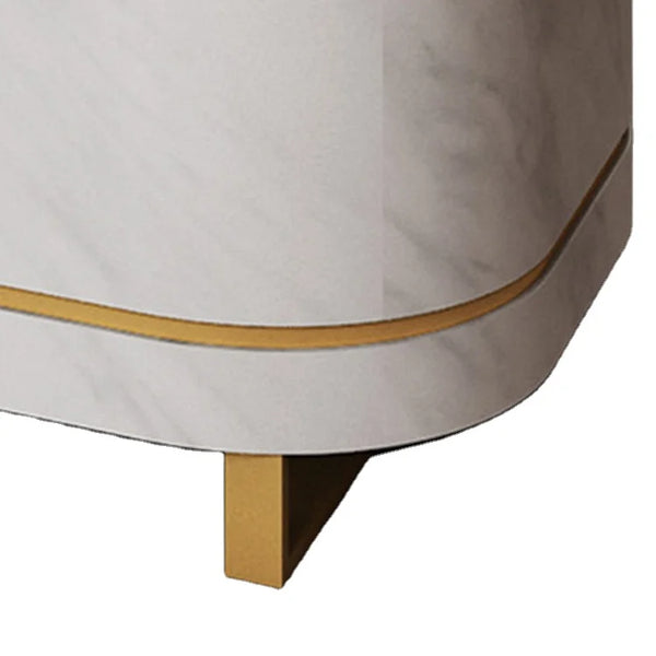 Simple Design Modern Portable White Reception Shop Counter Hotel Reception Desk