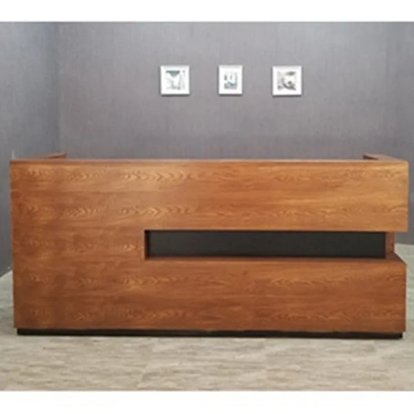 Modern Custom Office Furniture Wooden Reception Desk Counter Front Desk