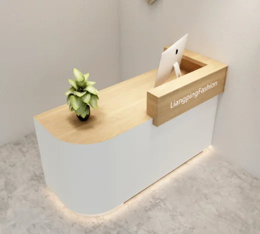 High Quality Small Boutique Clothing Store Furniture Reception Desk Counter