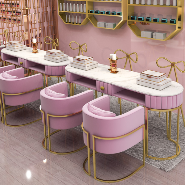 Modern Nail Salon Furniture Nail Desk Manicure Table and Chair Set