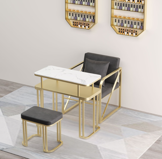 Modern Nail Salon Furniture Nail Desk Manicure Table and Chair Set