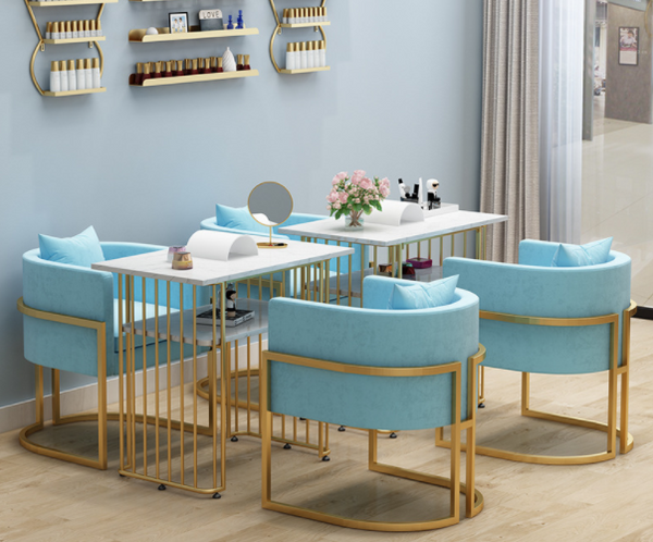 Modern Nail Salon Furniture Nail Desk Manicure Table and Chair Set