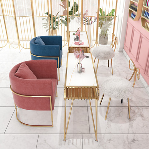 Modern Nail Salon Furniture Nail Desk Manicure Table and Chair Set
