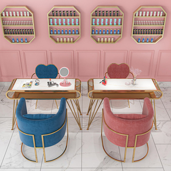 Modern Nail Salon Furniture Nail Desk Manicure Table and Chair Set