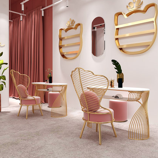 Modern Nail Salon Furniture Nail Desk Manicure Table and Chair Set