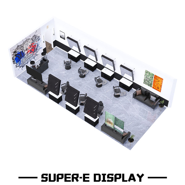 Metal Leather Hair Salon Barber Chair