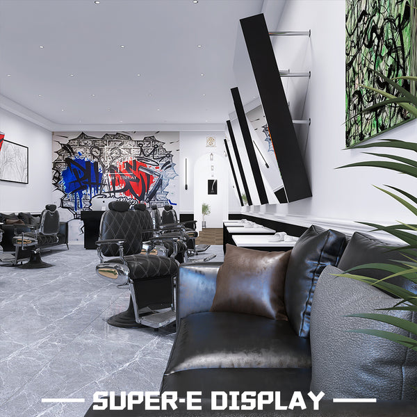 Metal Leather Hair Salon Barber Chair