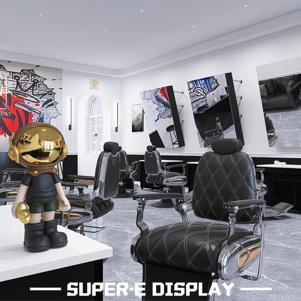 Metal Leather Hair Salon Barber Chair