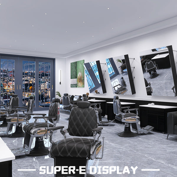 Metal Leather Hair Salon Barber Chair