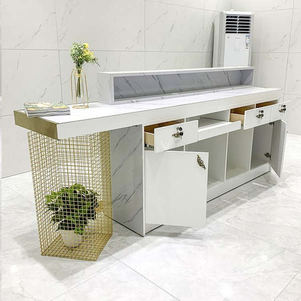 Modern Design Office Furniture Reception Counter Clothing Store Front Checkout Counter