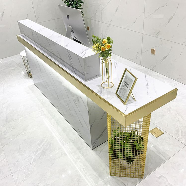 Modern Design Office Furniture Reception Counter Clothing Store Front Checkout Counter