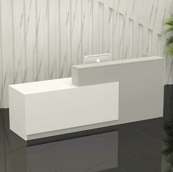 Modern White Modern Office Reception Desk Lobby Retail Shop Clinic Reception Counter
