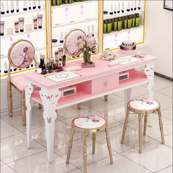 Modern Nail Salon Furniture Nail Desk Manicure Table and Chair Set